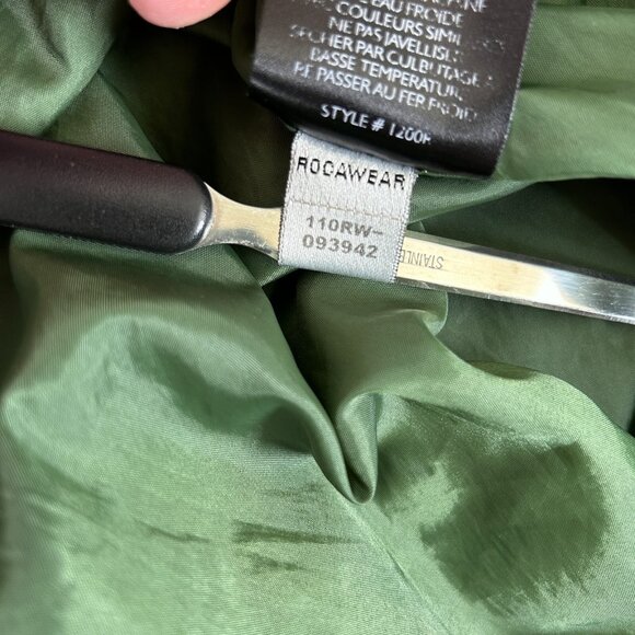 Vintage Rocawear Jacket Men's 3XL Green Pockets Light Soft - Picture 7 of 12